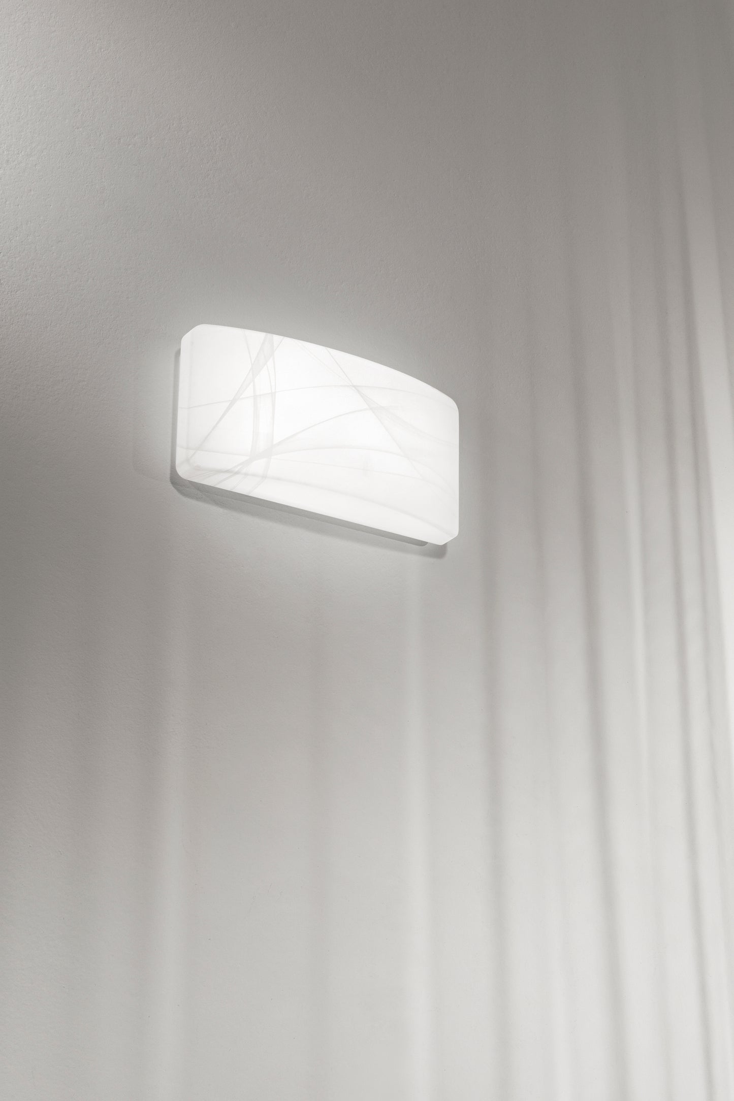 Applique LED DYANA bianco in vetro satinato con CCT