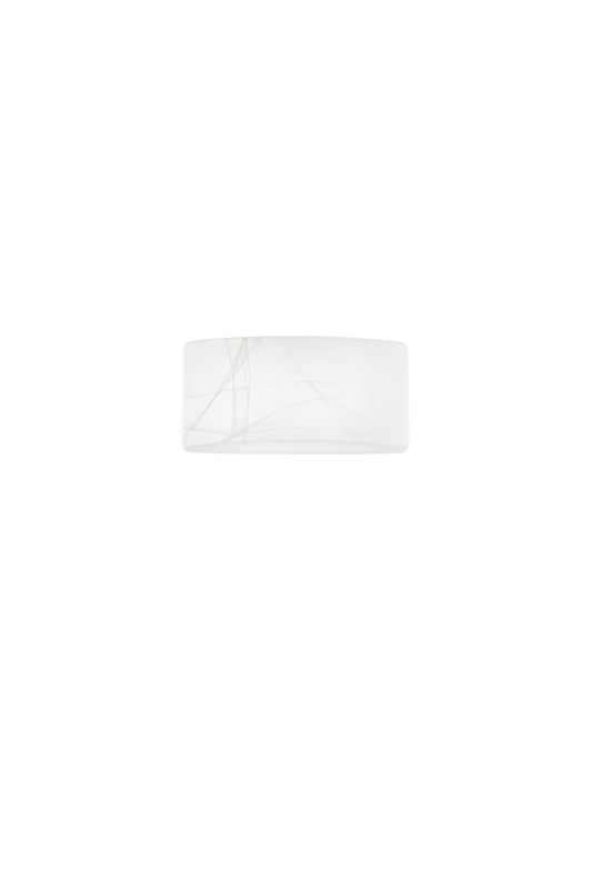 Applique LED DYANA bianco in vetro satinato con CCT