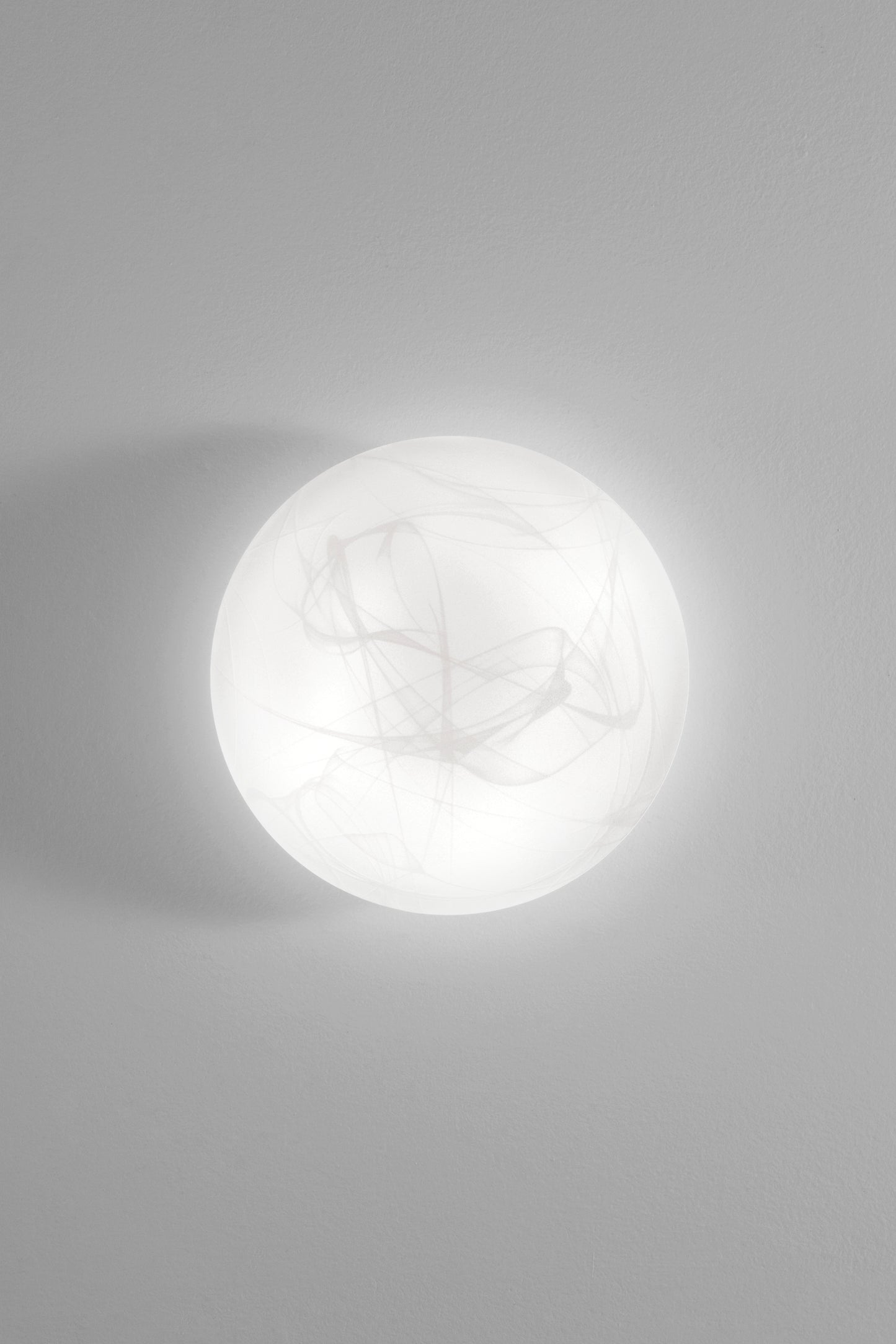 Plafoniera LED DYANA bianco in vetro satinato 29cm. Ø - CCT