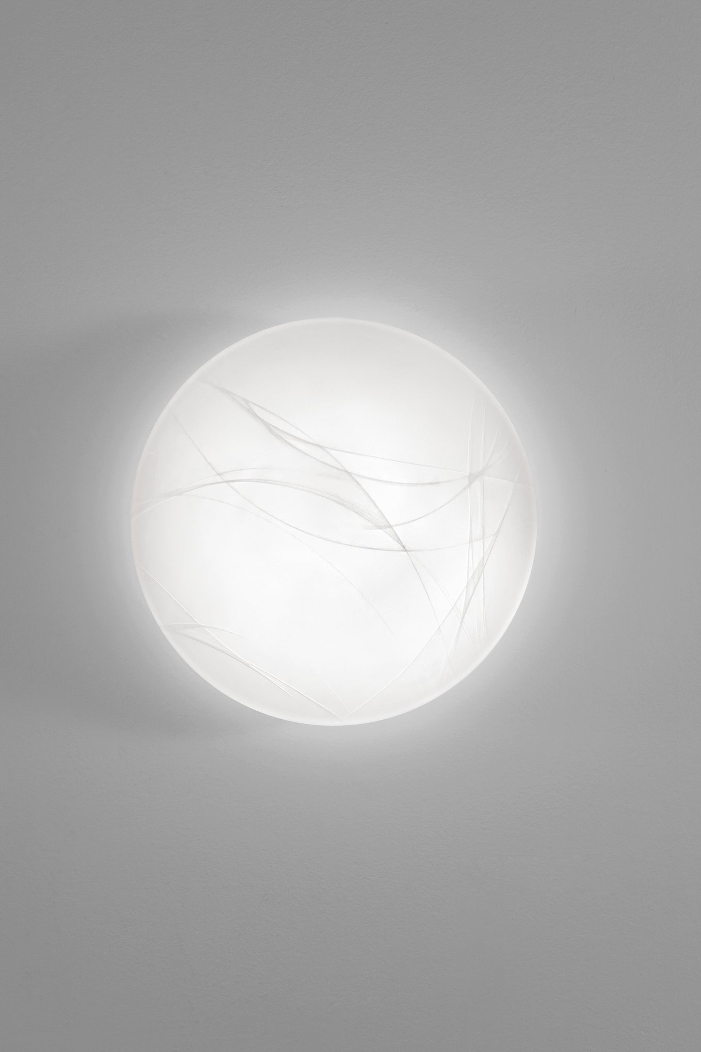 Plafoniera LED DYANA bianco in vetro satinato 38,5cm Ø - CCT