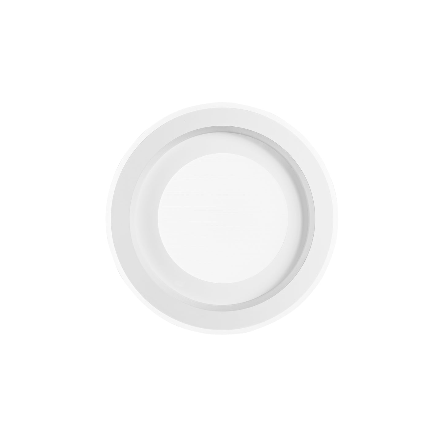 Plafoniera LED DYGITAL tonda in metallo bianco dimmerabile CCT e RGB con telecomando