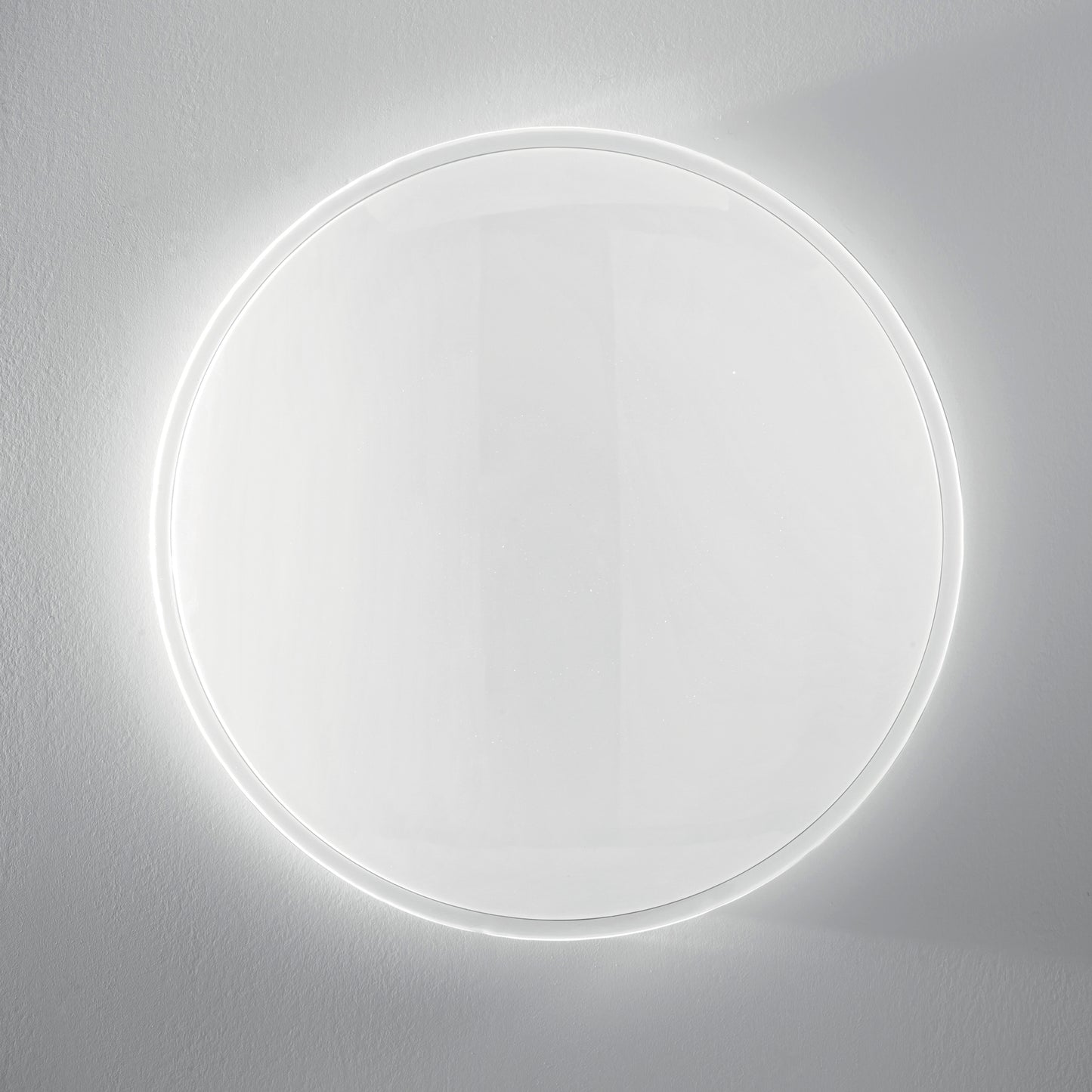 Plafoniera EGO in acrilico bianca CCT. Wi-Fi e telecomando incluso 79cm. Ø