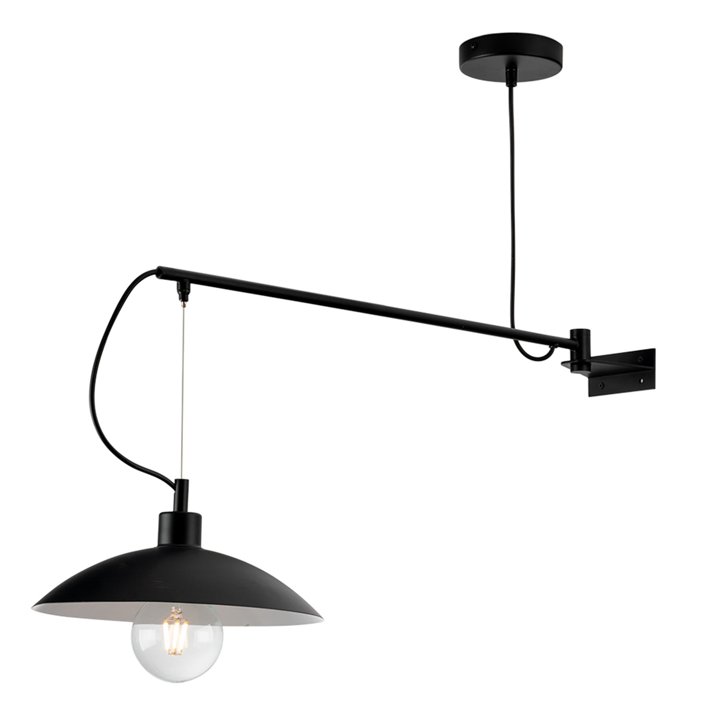 Applique ELDORADO in metallo nero stile sospensione