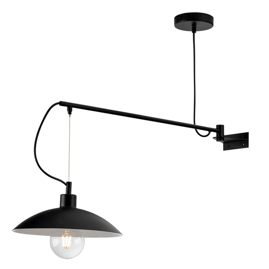 Applique ELDORADO in metallo nero stile sospensione