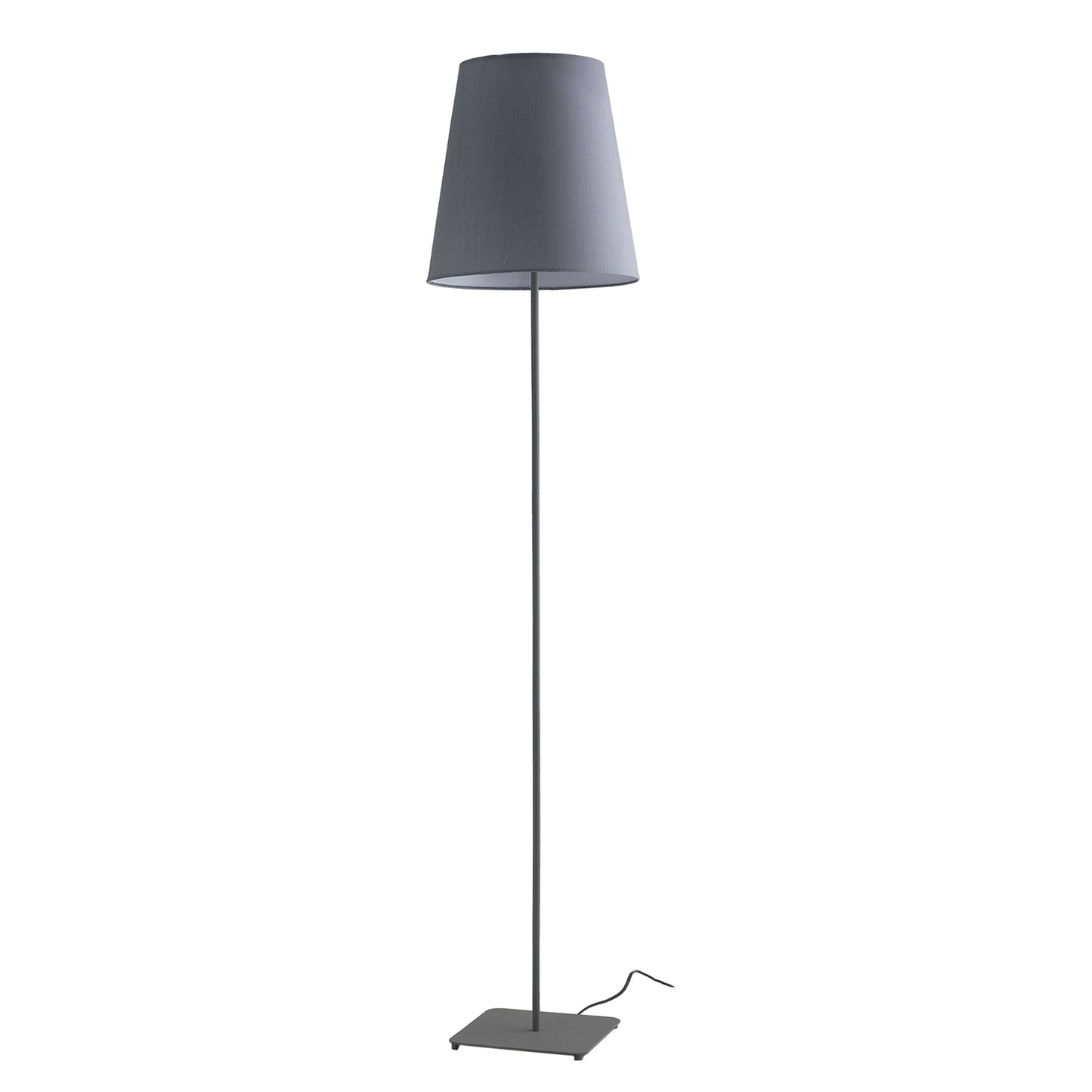 Piantana ELVIS in metallo grigio con paralume in tessuto 155