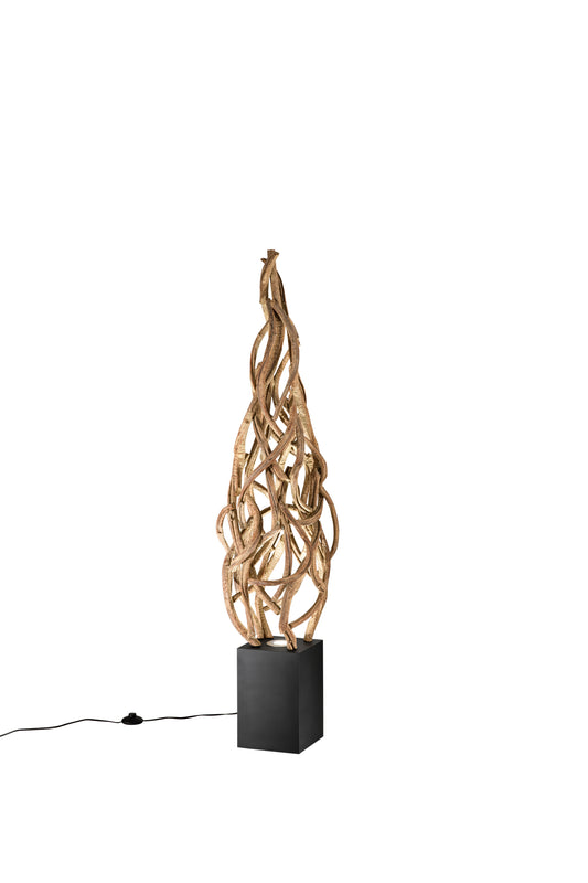 Piantana EPIGEA in legno artigianale