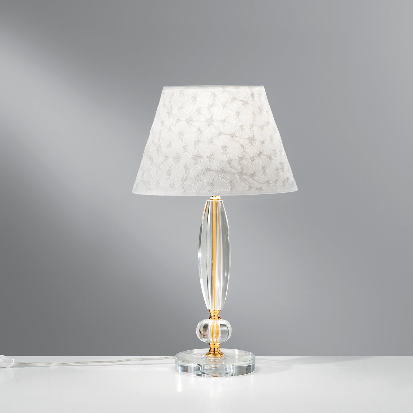 Lampada da tavolo EPOQUE in cristallo con finiture oro 56 cm.