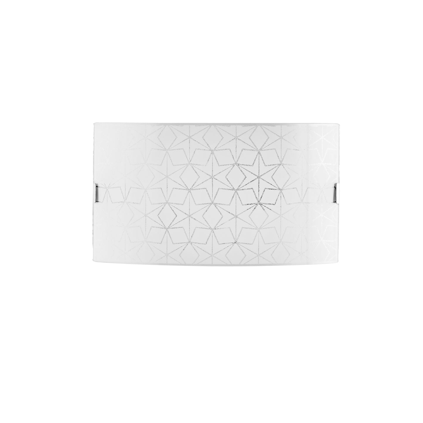 Applique ESAGRAM in vetro bianco