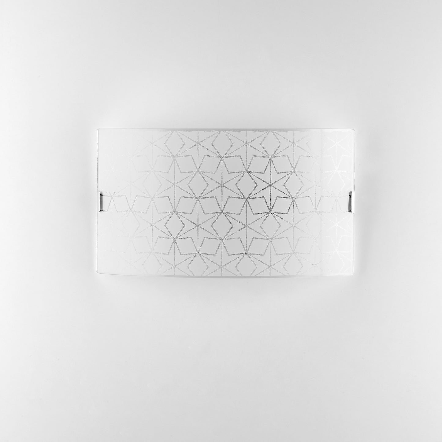 Applique ESAGRAM in vetro bianco