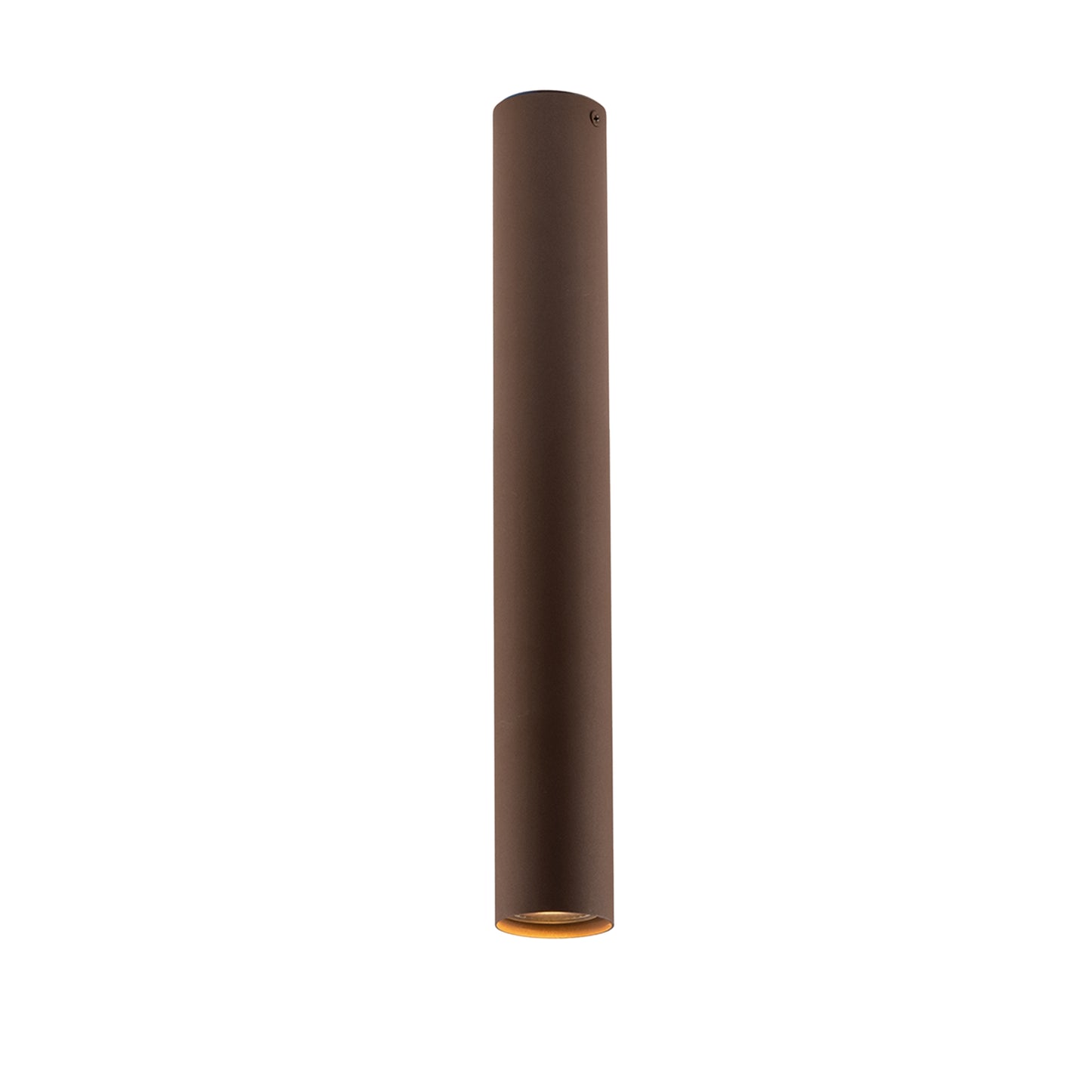 Plafoniera FLUKE cilindrica in metallo bronzo 40cm.
