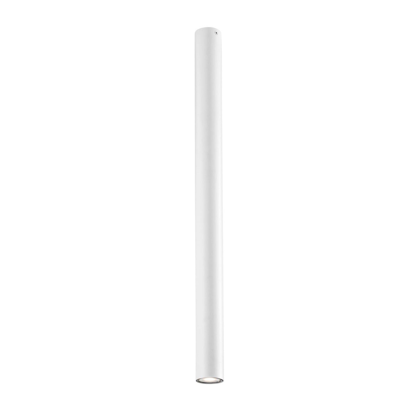 Plafoniera FLUKE cilindrica in metallo bianco 75 cm.
