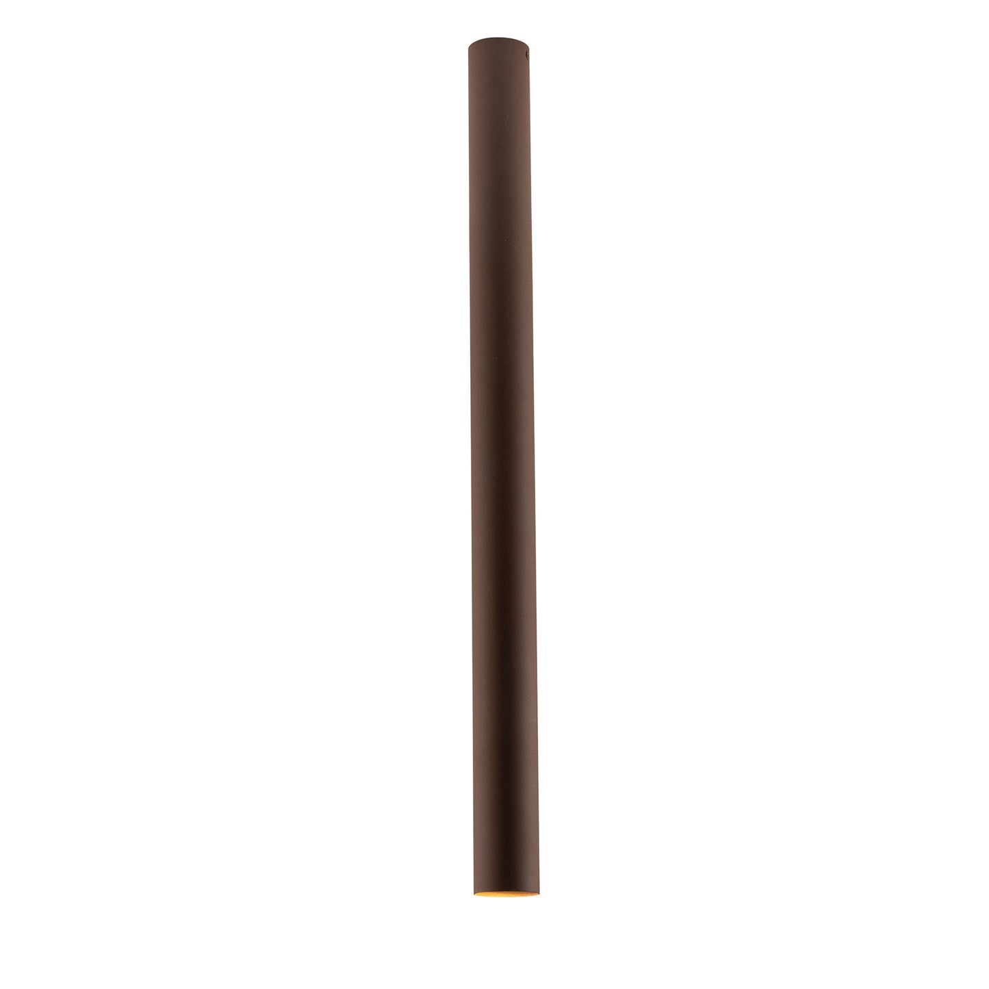 Plafoniera FLUKE cilindrica in metallo bronzo 75 cm.