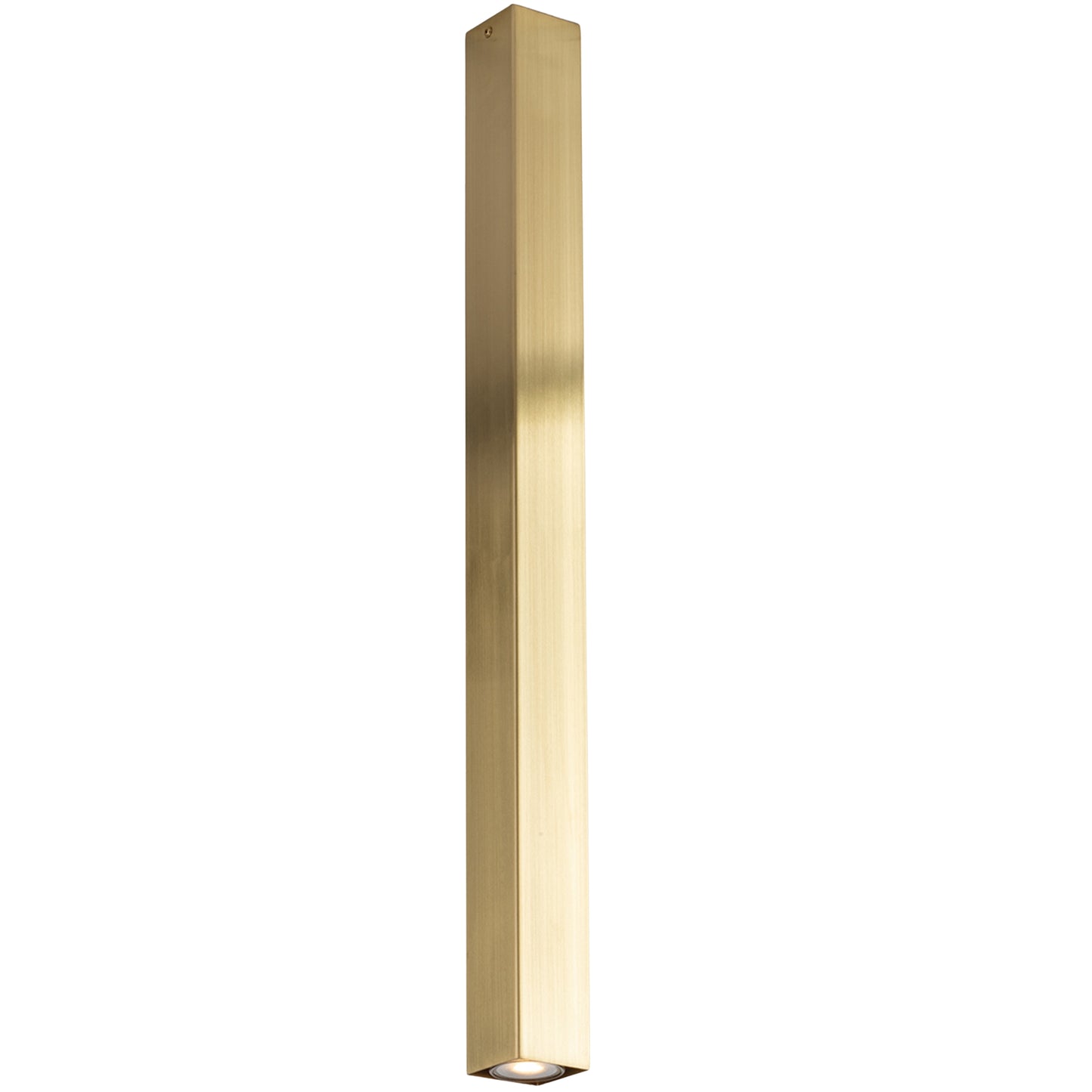 Plafoniera FLUKE quadrata in metallo oro 75cm.