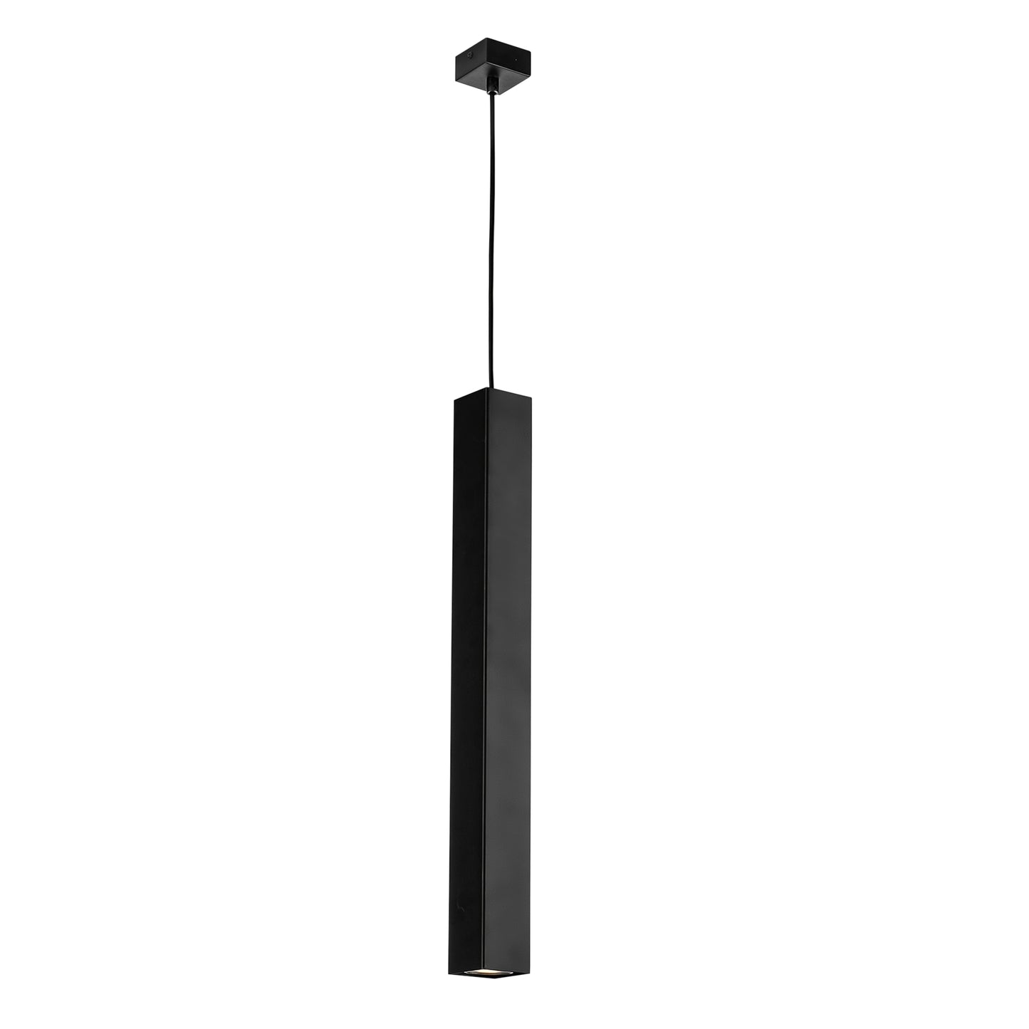 Sospensione FLUKE quadrata in metallo nero 60 cm.