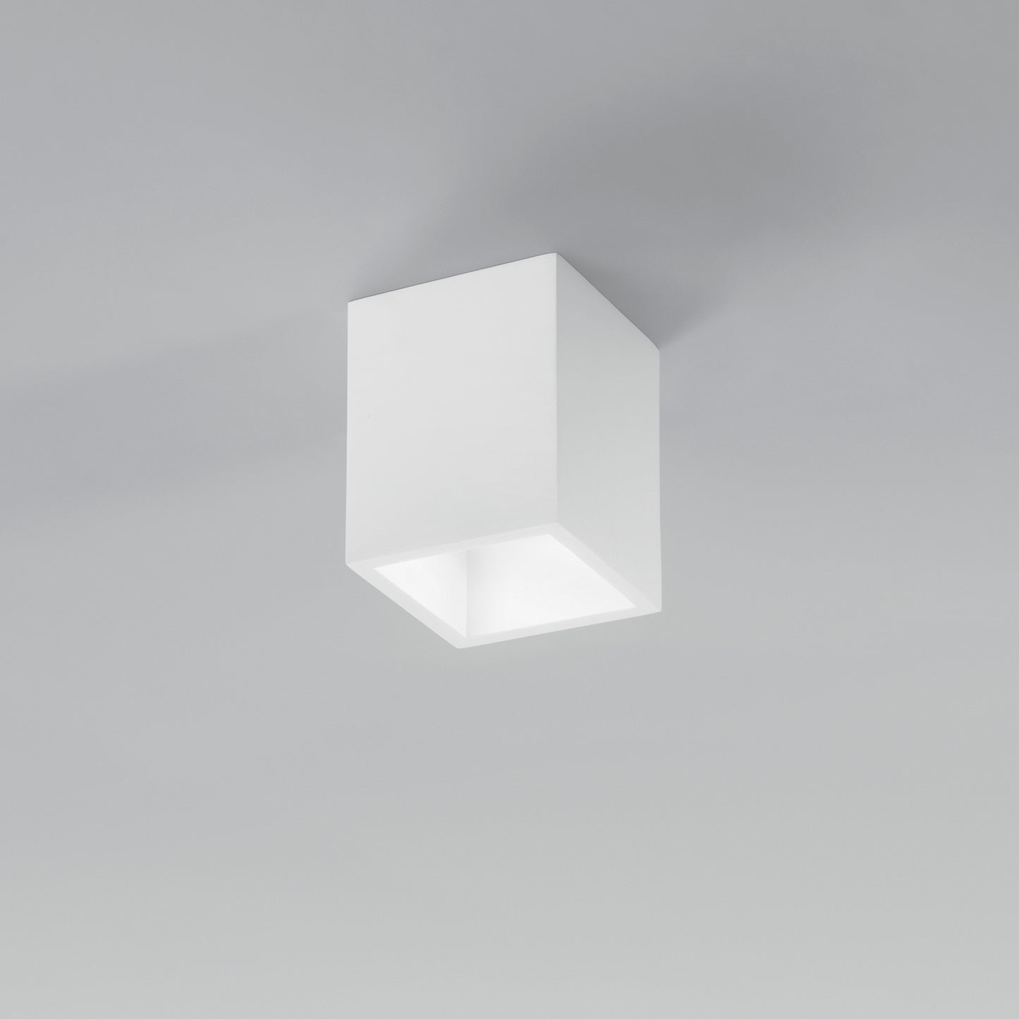 Plafoniera FOSTER in gesso bianco verniciabile
