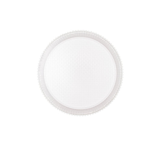 Plafoniera LED FROZEN in metallo e acrilico bianco CCT