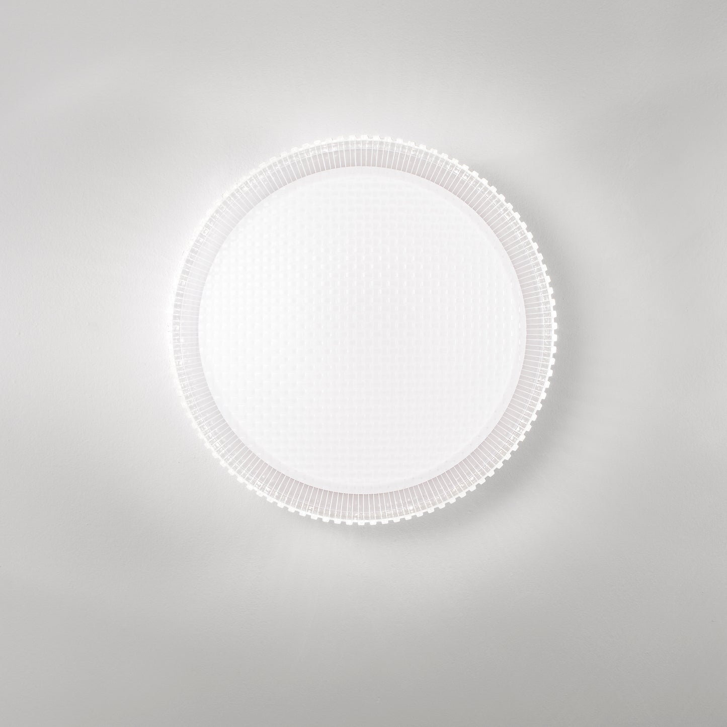 Plafoniera LED FROZEN in metallo e acrilico bianco CCT