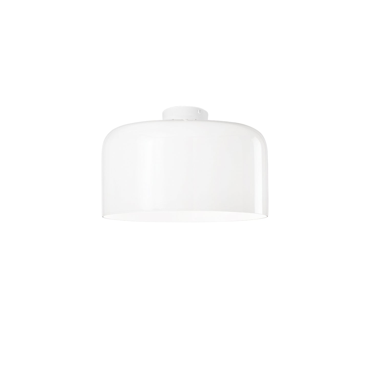 Plafoniera GIBUS in vetro bianco 35 cm. Ø