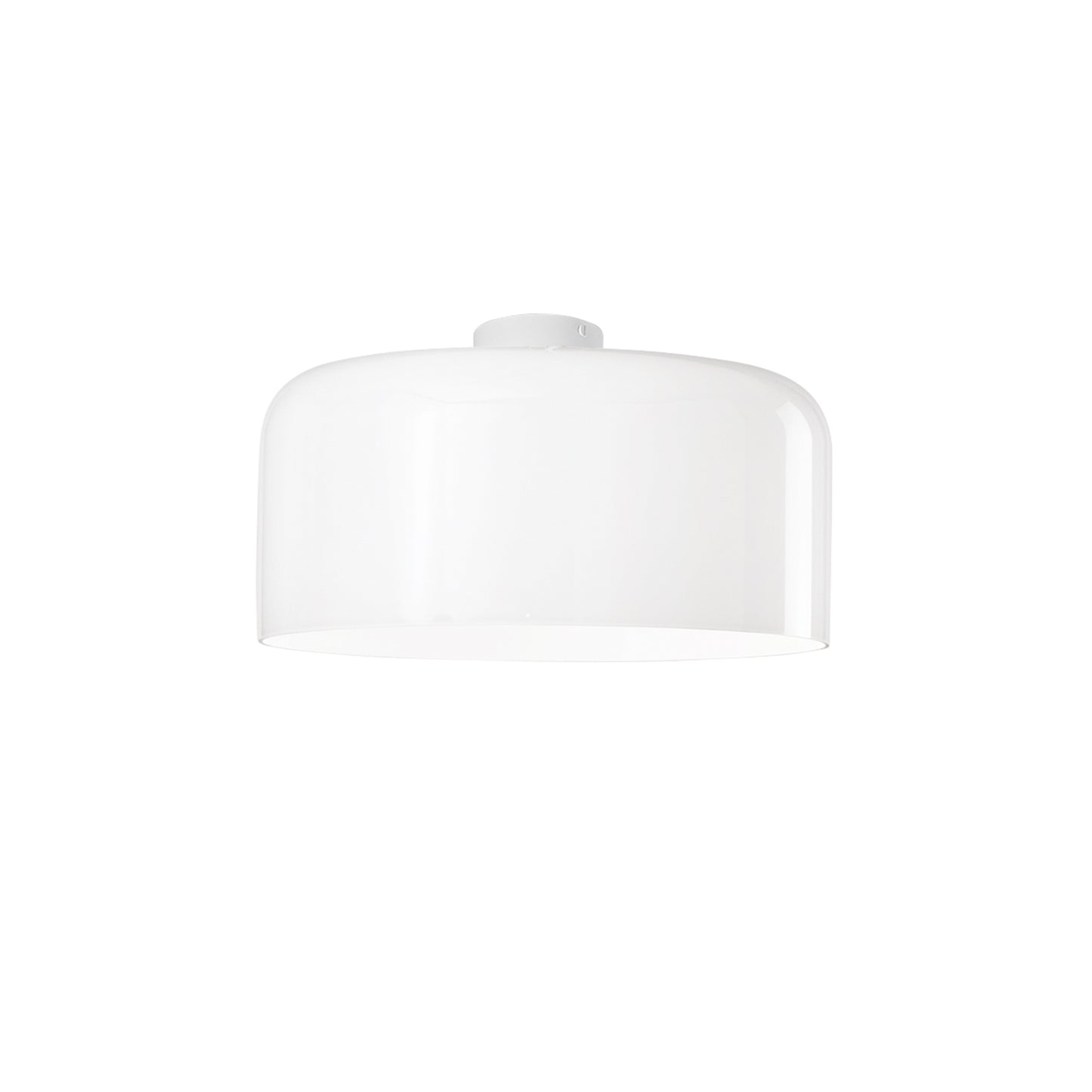 Plafoniera GIBUS in vetro bianco 40 cm. Ø