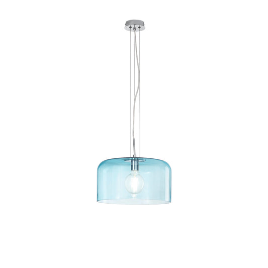 Sospensione GIBUS in vetro blu 35 cm. Ø