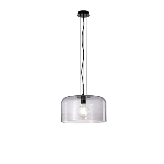 Sospensione GIBUS in vetro grigio 35 cm. Ø