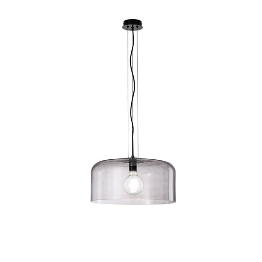 Sospensione GIBUS in vetro grigio 40 cm. Ø