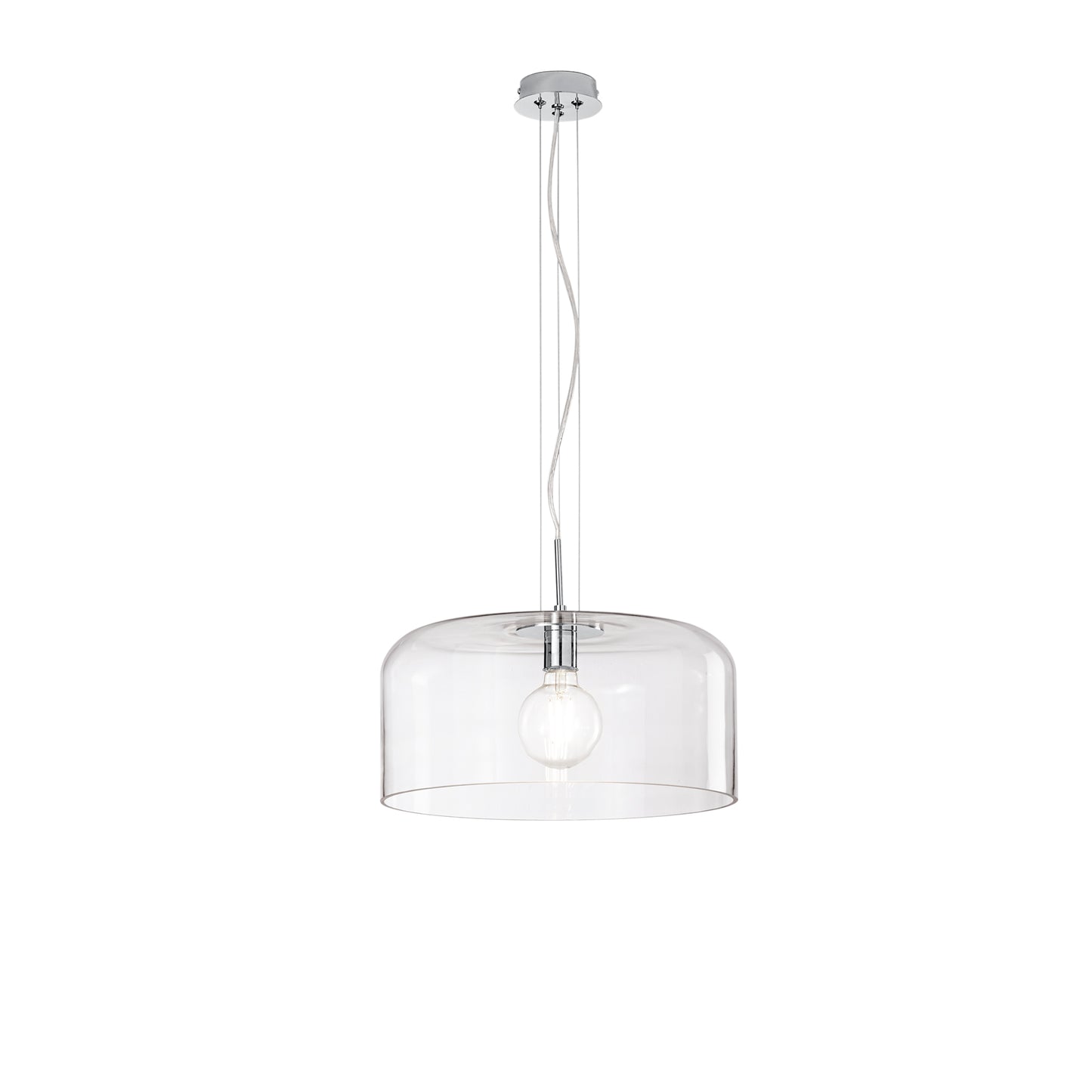 Sospensione GIBUS in vetro trasparente 40 cm. Ø