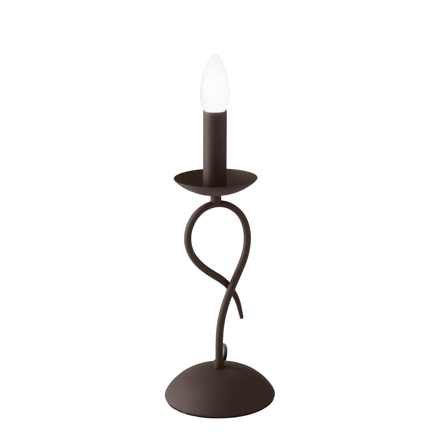 Lampada da tavolo GINEVRA in metallo corten