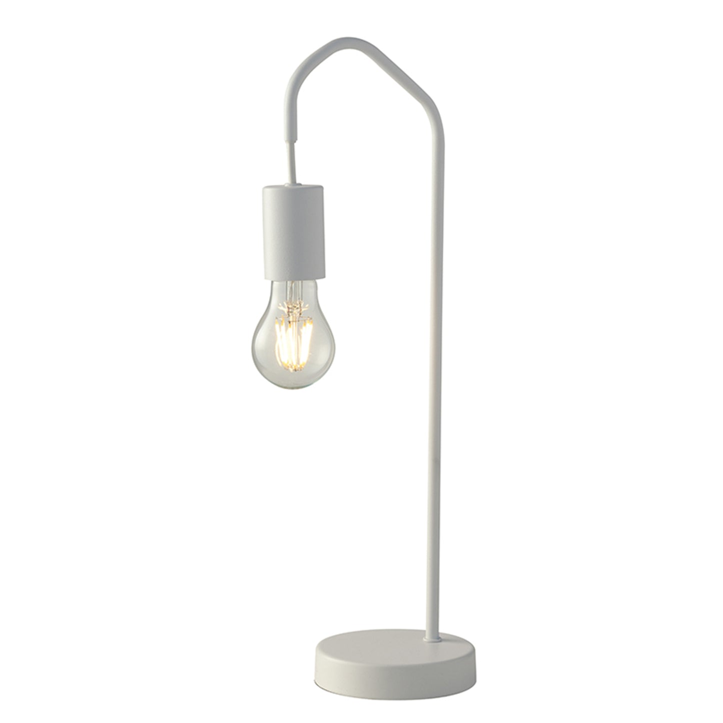Lampada da tavolo HABITAT in metallo bianco