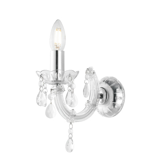 Applique HOUSTON in acrilico trasparente