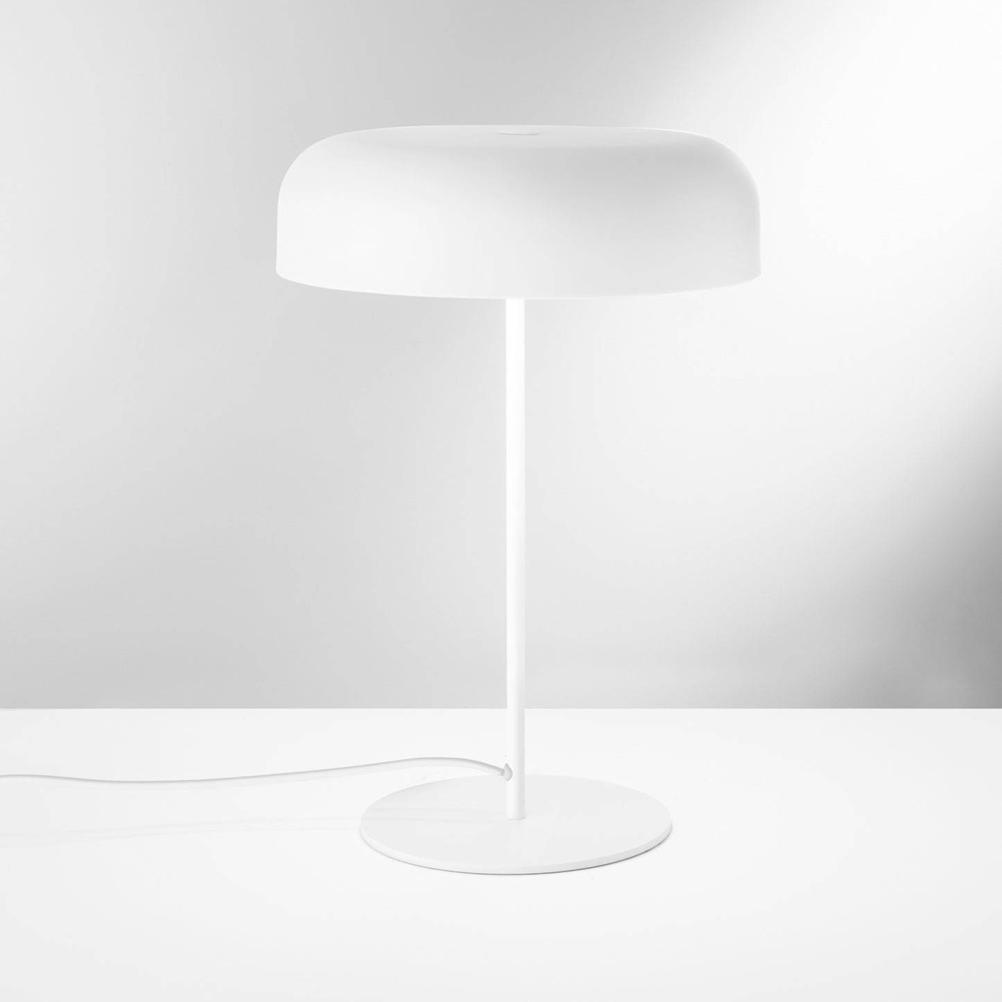 Lampada da tavolo ICEMAN in metallo bianco