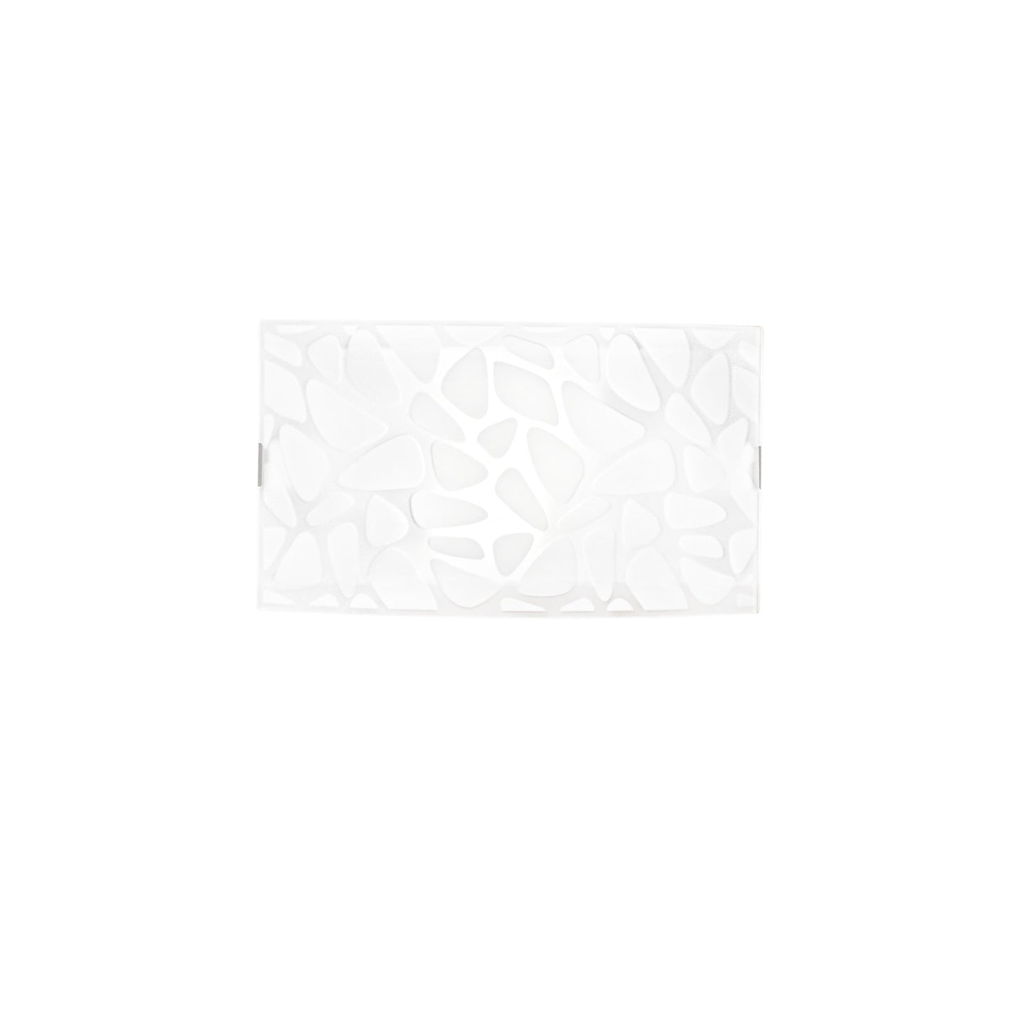 Applique ISLAND in vetro decorato con ganci cromo