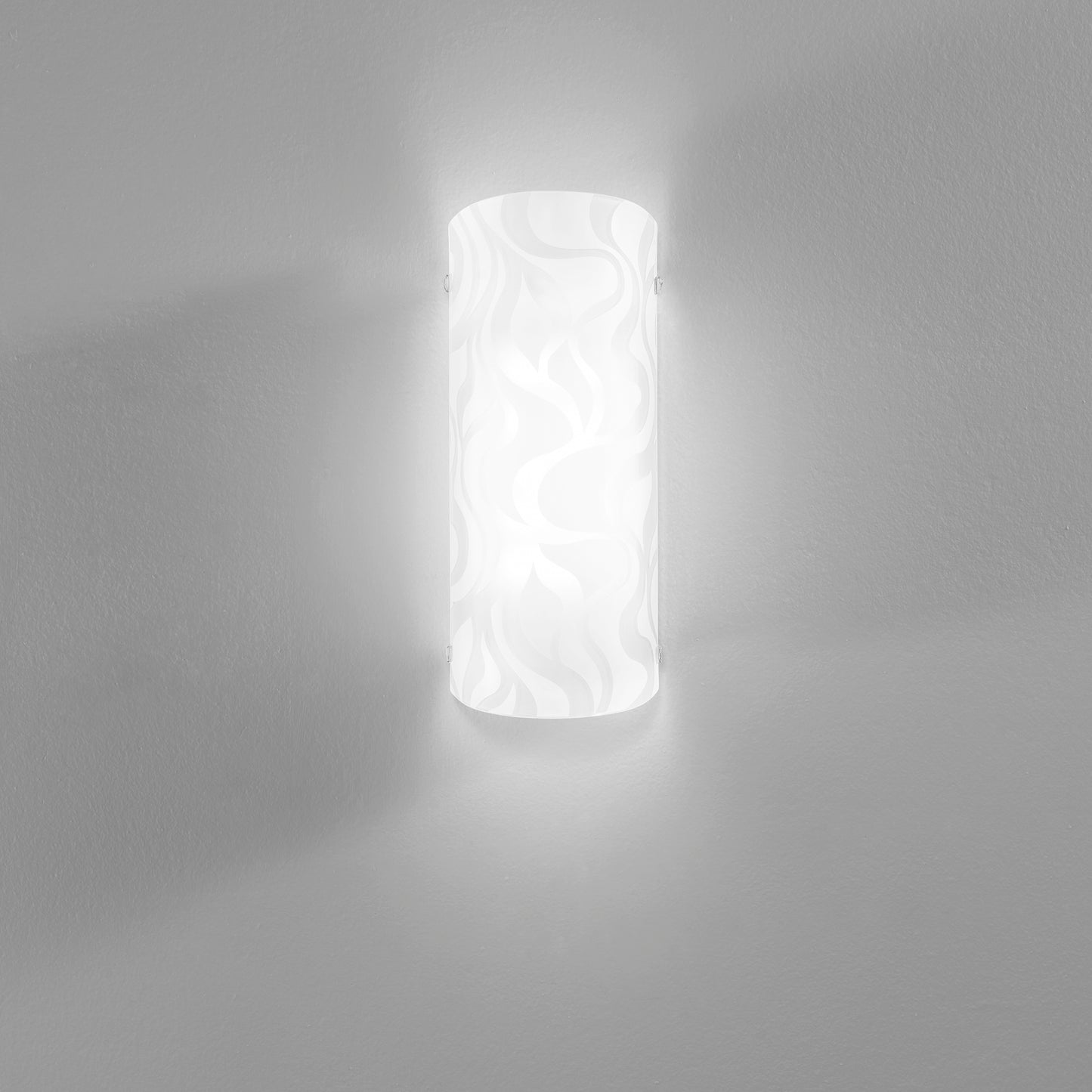 Applique LED JASMINE in vetro bianco 26 cm. H