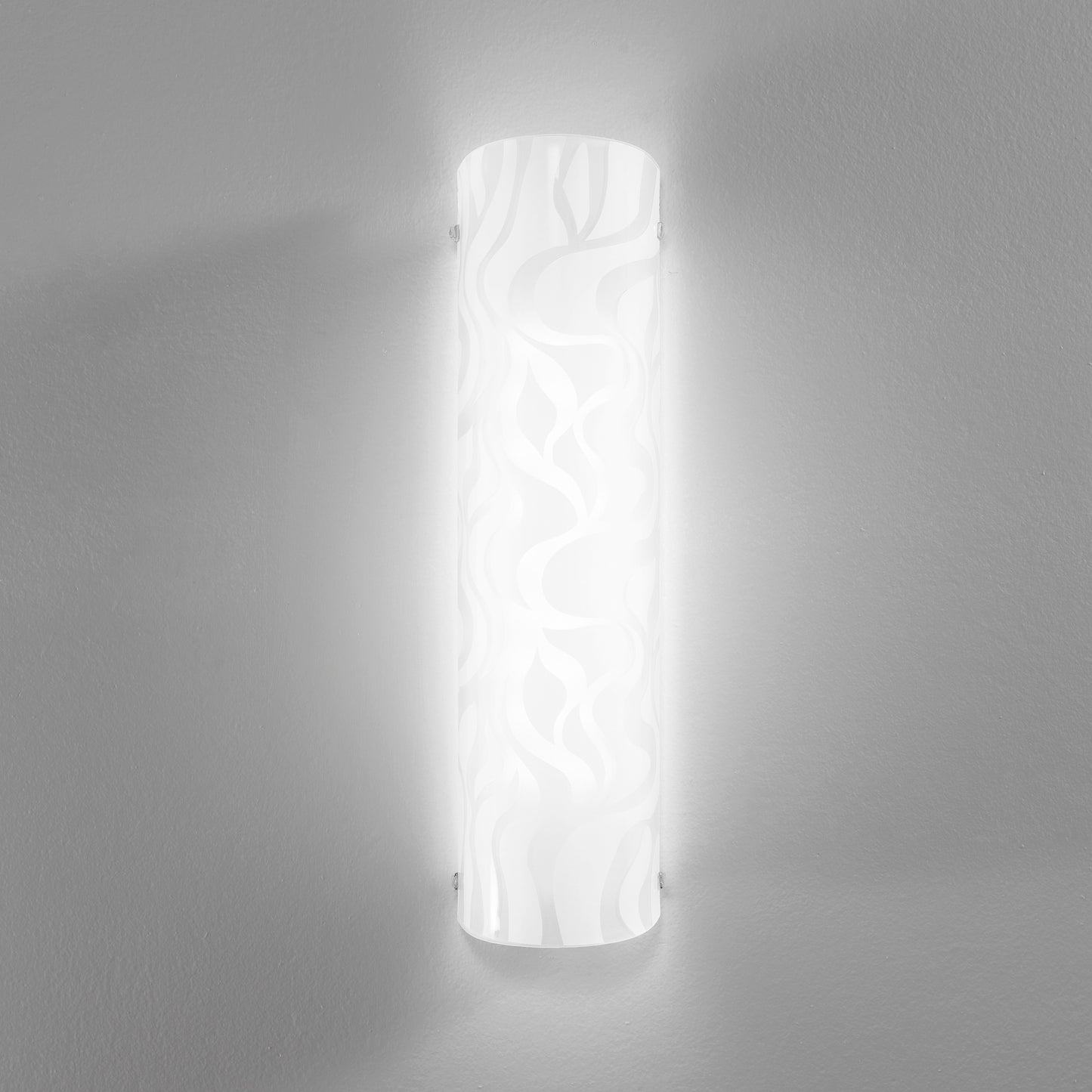 Applique LED JASMINE in vetro bianco 40 cm. H