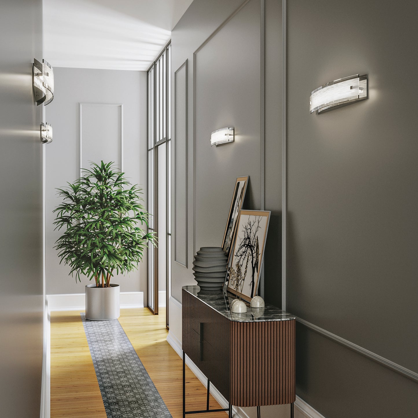 Applique LED JOYCE in vetro bianco 15W 4000K(Luce naturale)