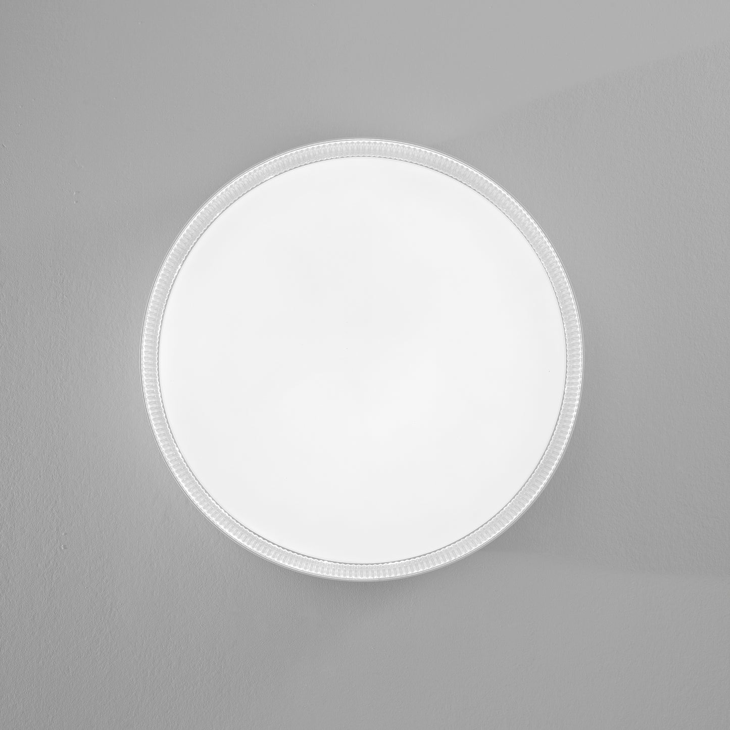 Plafoniera LED KAOS bianca con bordo diamantato - CCT 50 cm. Ø