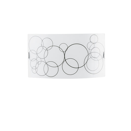 Applique KARMA in vetro bianco