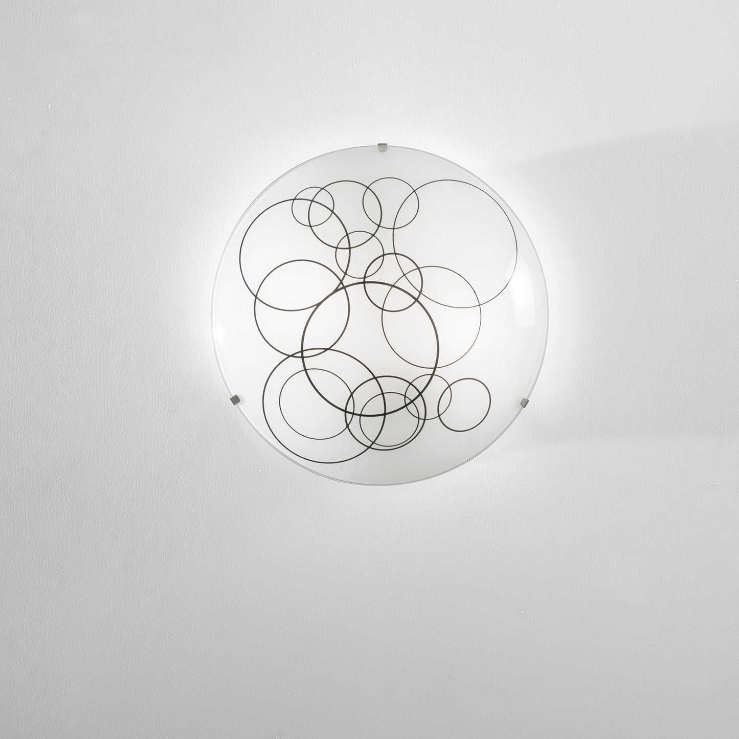 Plafoniera KARMA in vetro bianco 30 cm. Ø