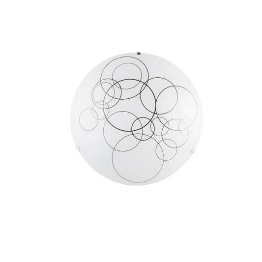 Plafoniera KARMA in vetro bianco 40 cm. Ø