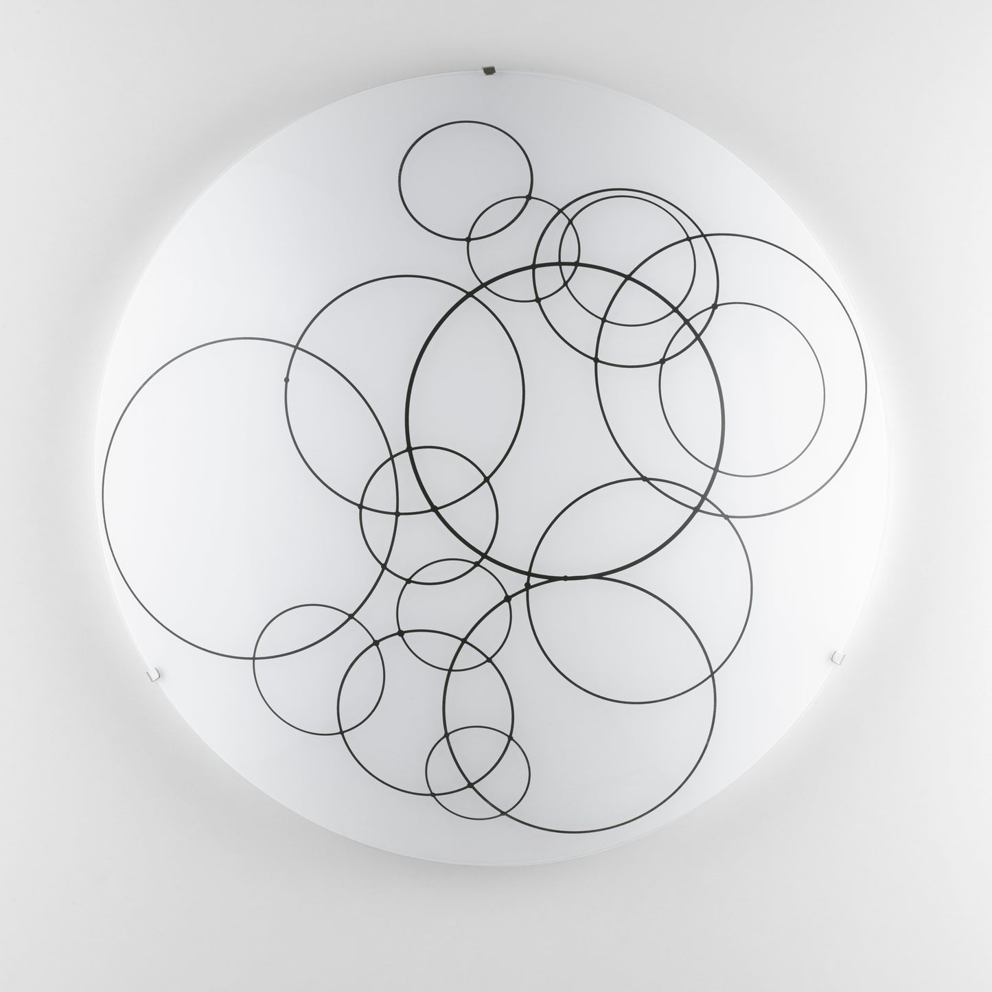 Plafoniera KARMA in vetro bianco 50 cm. Ø