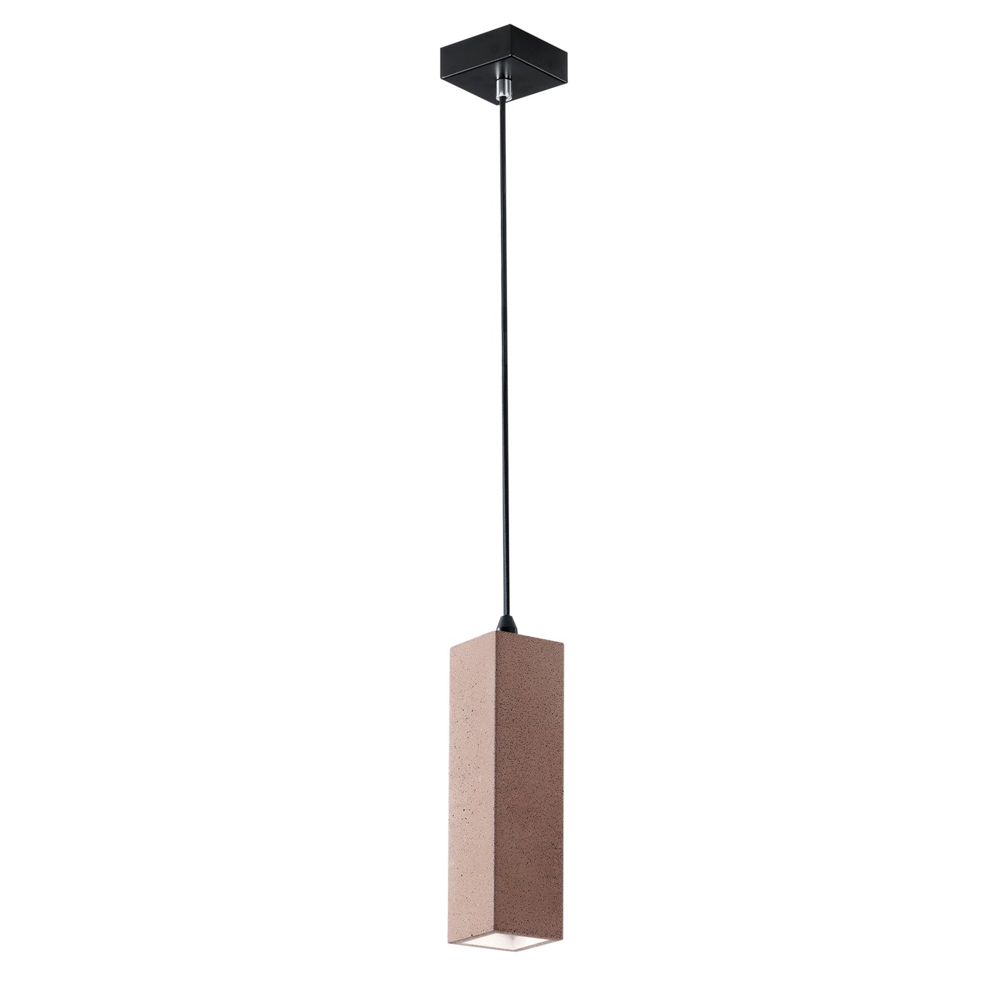 Sospensione KRUK quadrata in cemento mattone