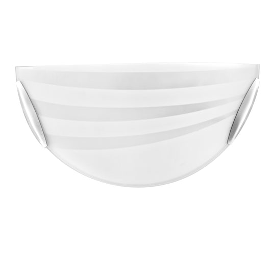 Applique KUNA in vetro bianco