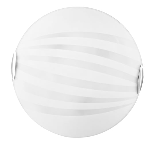 Plafoniera KUNA in vetro bianco 40 cm. Ø
