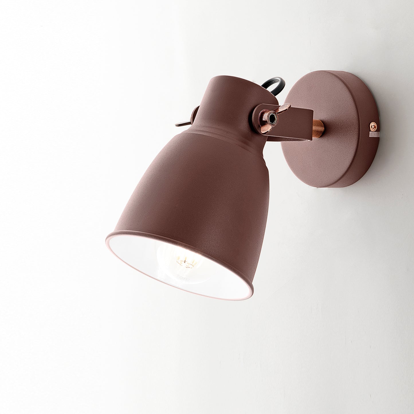 Plafone LEGEND in metallo corten con finiture rame