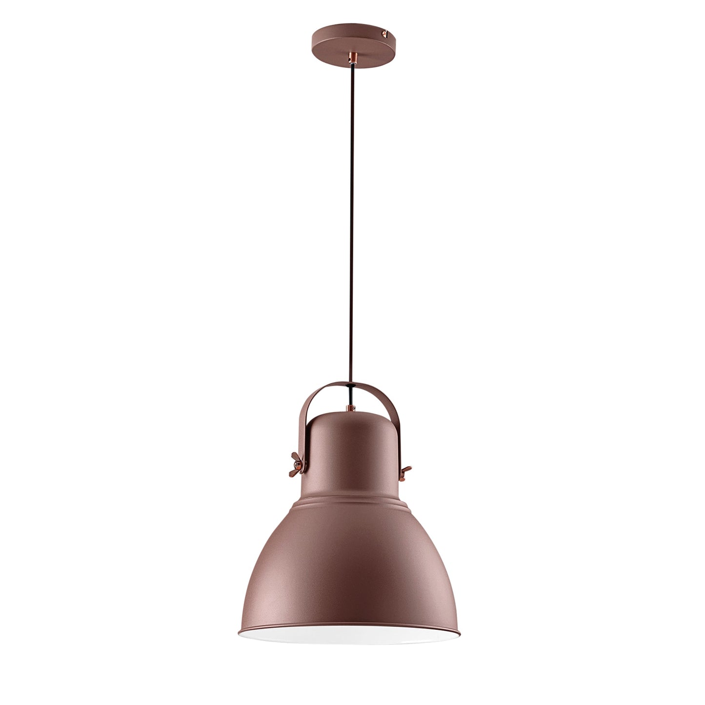 Sospensione LEGEND in metallo bronzo con finiture rame - 1 punto luce