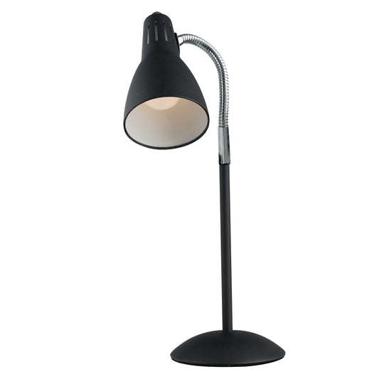 Lampada da tavolo LOGIKO in metallo grigio con diffusore orientabile