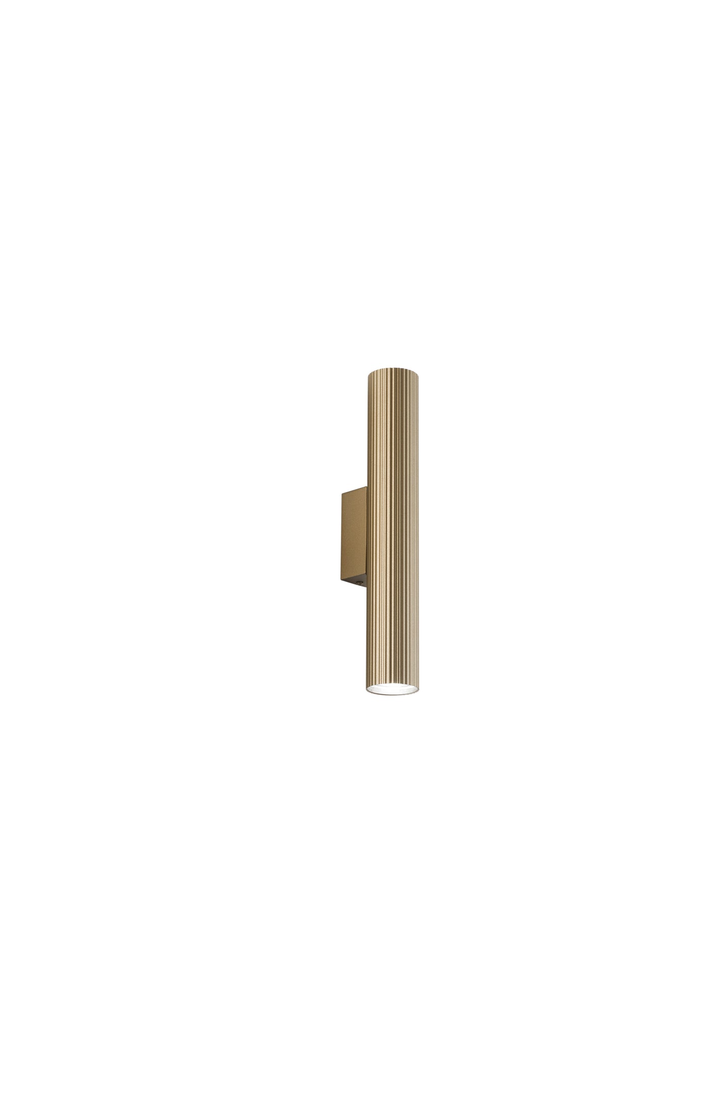 Applique LORD oro in acciaio e alluminio con fascio luminoso bidirezionale h 35cm.