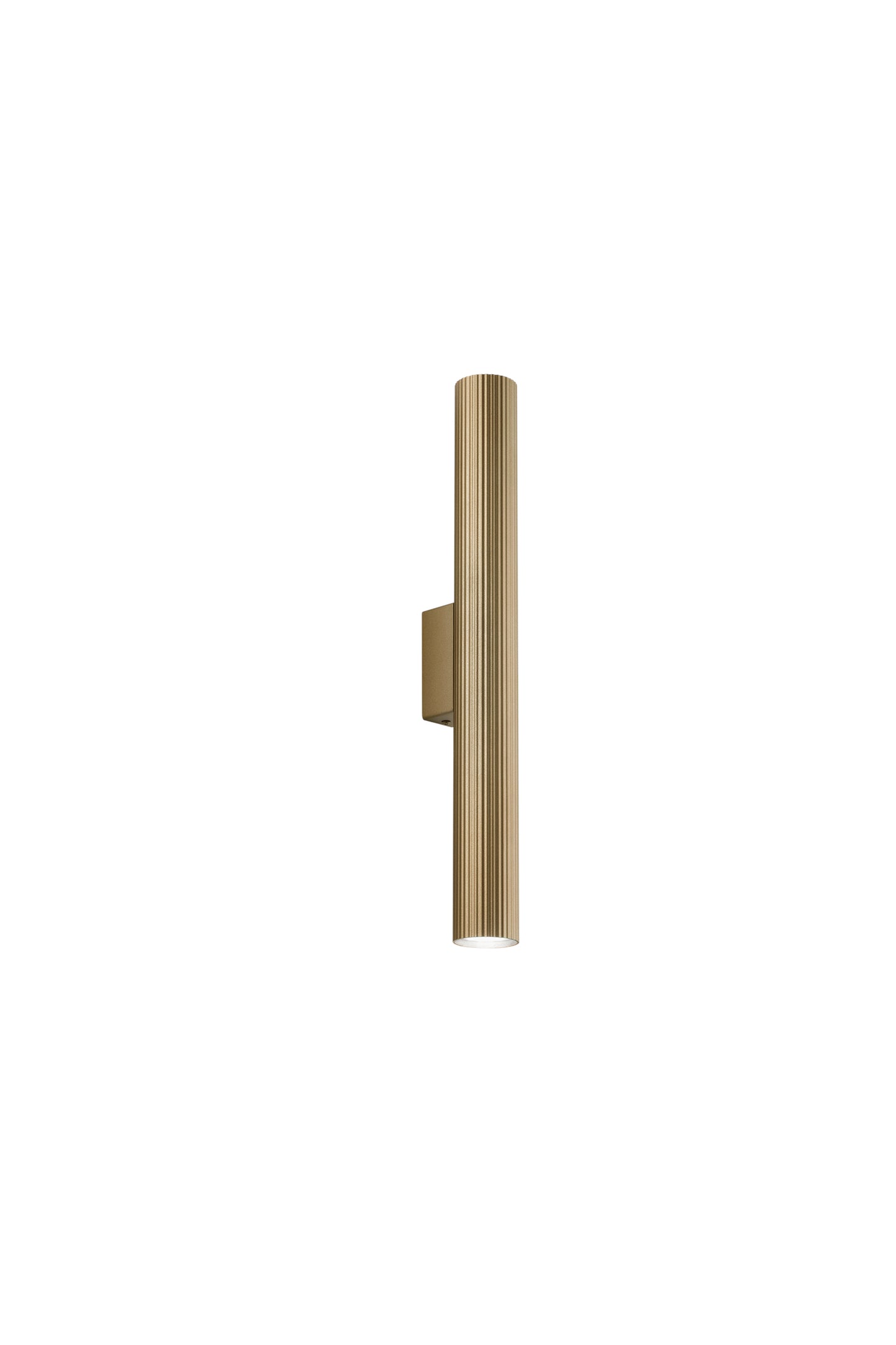 Applique LORD oro in acciaio e alluminio con fascio luminoso bidirezionale h 50cm.
