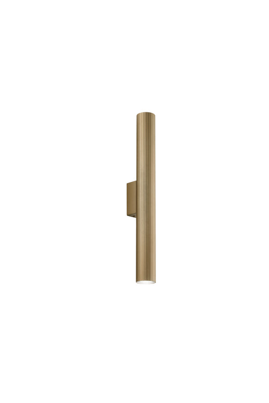 Applique LORD oro in acciaio e alluminio con fascio luminoso bidirezionale h 50cm.