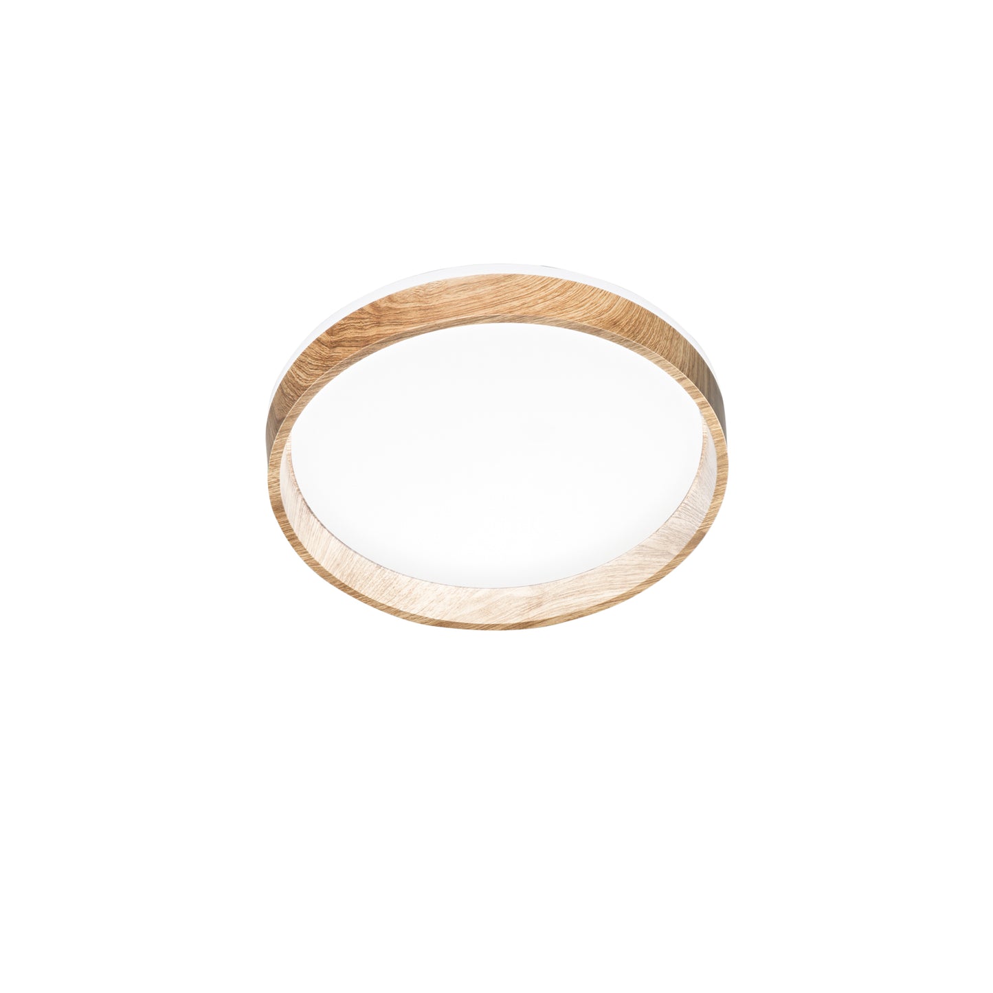 Plafoniera LED MADERA in metallo effetto legno, CCT 38 cm. Ø